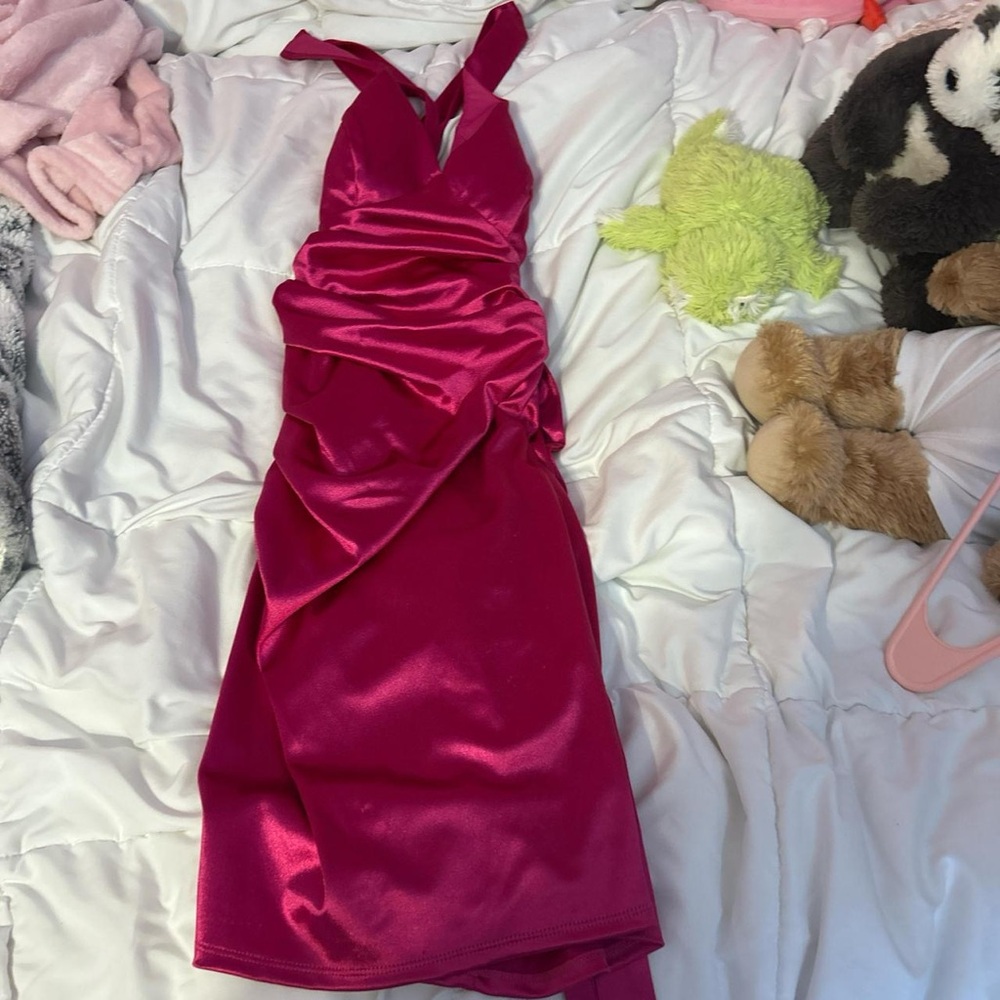 Macy's Pink Satin Dress